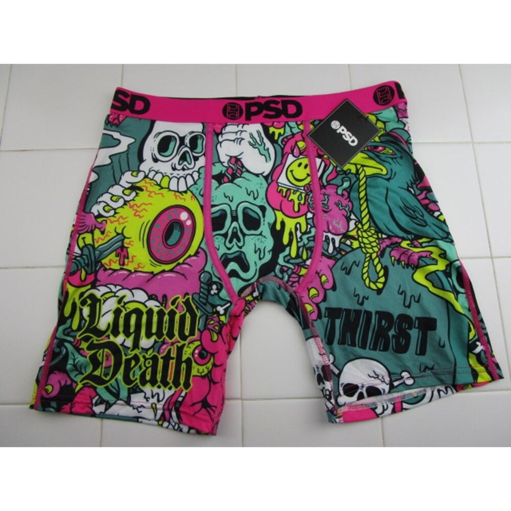 PSD x Liquid‎ Death Death Drip Men's Size Large Underwear Boxer Briefs
